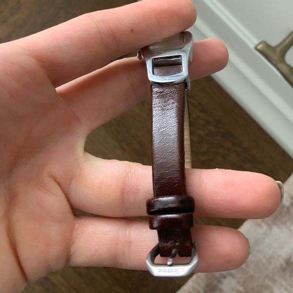 Vintage 90’S JESSICA Leather Brown Band Silver Wrist Watch Women’s BRAND NEW - Picture 16 of 16